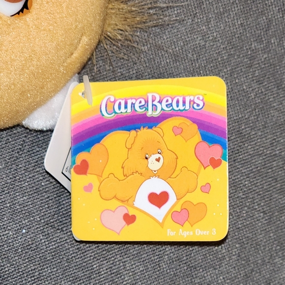 Care Bears Tenderheart Bear 8" Plush Attached To Gift Bag, New With Tags, 2004 - Picture 2 of 5